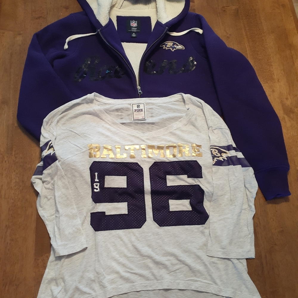 Womens Ravens 5 piece lot - free flag